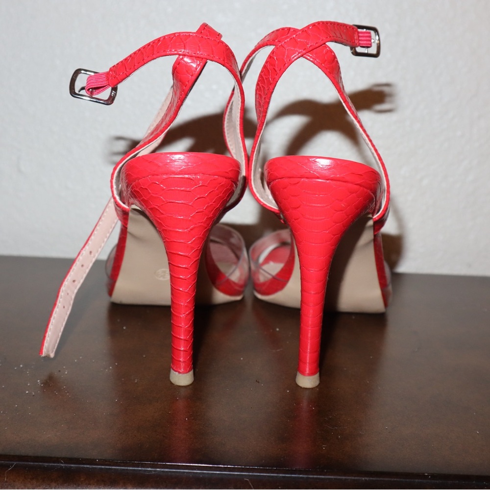 Red Strappy Heels - image 5